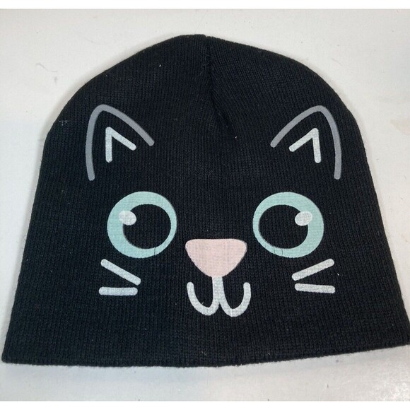 Hello Kitty Hat Pink and Kitty Black Hat For Girls/Kids EUC - Picture 3 of 4